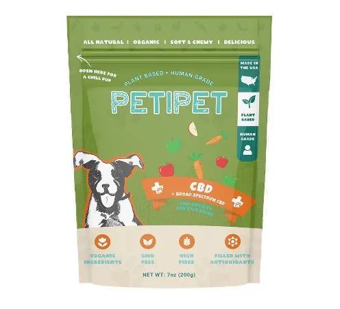 7oz Petipet Anxiety and Pain Relief (CBD) Treats- Anxiety and pain relief - Items on Sales Now